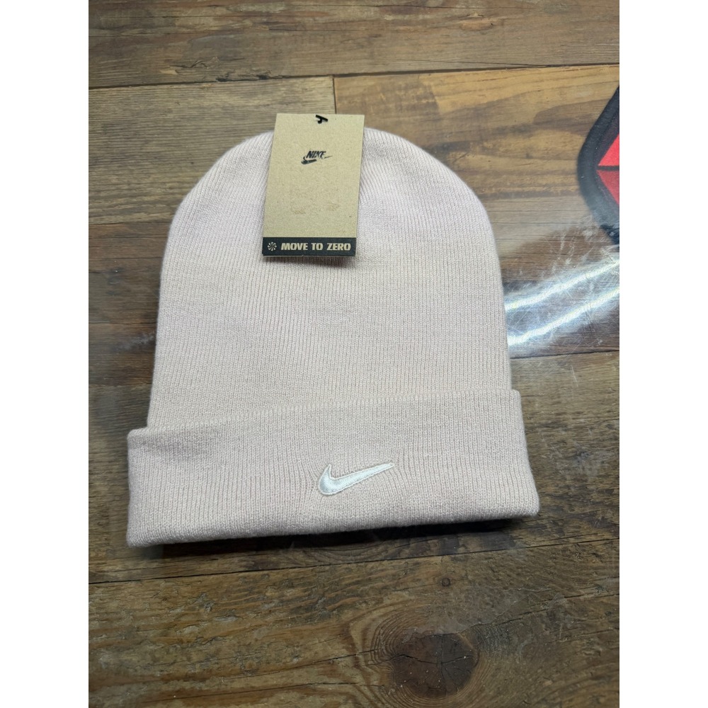 Nike Sportswear Beanie Light Pink Unisex Knit Hat HF0187-667 One Size NWT